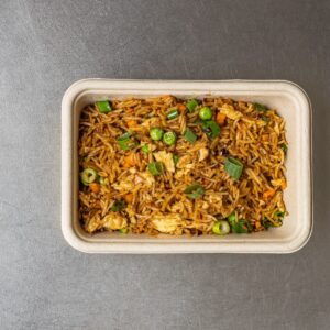 EGG SZECHUAN FRIED RICE (Vegan option without Eggs)