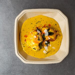 MALABAR MONK FISH CURRY - grilled, saffron butter, fresh coconut (Gluten Free option available)
